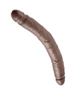 King dildo cock double brown 30 cm