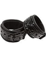 Sinful black ankle cuffs