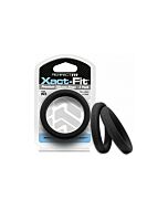 Xact-fit pack de 2 anillos de silicona 20,7cm - negro