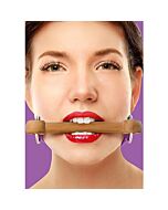 Ouch wooden gag lila