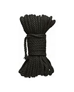 Kink cuerda de bondage hemp 914x0,6cm - negro