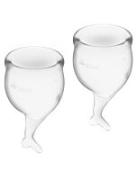 Satisfyer feel secure kit copa menstrual transparente 15+20ml