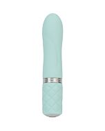Flirty vibrador con cristal - turquesa