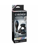Fantasy c-ringz double silicone ring with plug