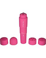 Stimulator with pink interchangeable heads