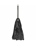 Metal whip and steel handle - black