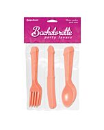 Cutlery set Bachelorette penis-shaped 24 pcs
