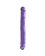 Basix double lilac jelly penis 34 cm