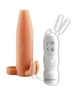Case penis with vibrator for her