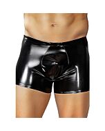 Male boxer effect black latex power