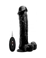 Real rock vibrator 100 006 black realistico 295 cm