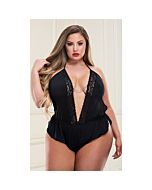 Baci sexy satin body - black
