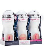 Masturbator male pack 3 mouth, ass and pussy