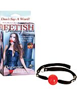 Fetish fantasy red ball gag flexible