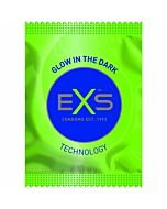 Exs - fluorescent condom - 100 pack