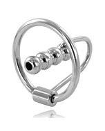 Metalhard anillo glande con plug uretral 30mm