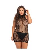 Reckless lace mini dress - black