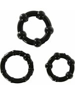 Ebony Trio Rings
