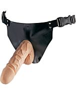 Arnes with realistic penis and adjustable braguita