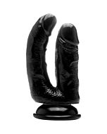 Realrock pene doble 16,5 cm - negro