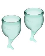 Satisfyer feel secure kit copa menstrual verde 15+20ml