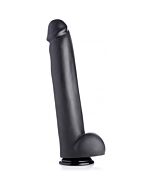 The master penis with suction base 32cm - black