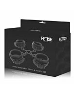 Fetish submissive set esposas manos y tobillos