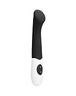 Flat vibrador silicona negro