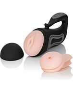 Grip-n-stroke masturbador vagina/ano con vibración