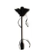Duster with black riding crop