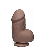 Fat d - pene realístico firmskyn 15,7cm - caramelo
