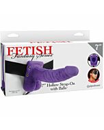 Realstico penis with arns 19 cm purple