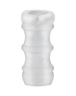 Zig zag transparent masturbator