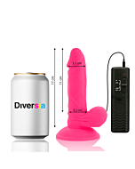 FlexiVibe - Vibrating Dildo 17cm (Pink)