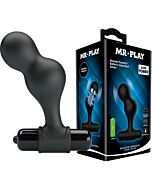 Black Vibrating Butt Plug