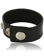 Adjustable Leather Penis Strap - Dark Rider