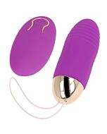 Remote Control Vibrating Egg Purple Bliss