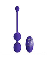 Remote Control Vibrating Balls Purple Love