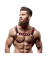 Bulldog Eco-Leather Harness Men - Black Dominance