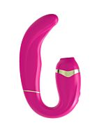 Pink Dual Pleasure Suction Vibrator