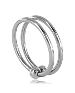 Double Glans Metal Hard Ring