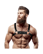 Bulldog Eco-Leather Harness Men Size M/L - Rebel Submission
