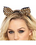 Leg avenue diadema gatito tachuelas gold