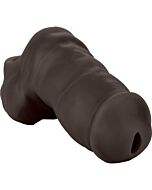 Stand to pee soft silicone sleeve - black