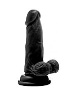 Real rock 011 100 dildo 15cm black realistico