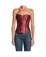 Corsé granate con detalles