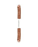 The double d pene doble 41 cm caramelo