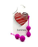 Saninex double clever - inteligentes esferas vaginales morado