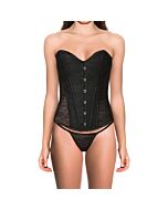 Corset golden border negro