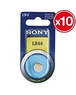 LR44 alkaline 15v sony (10 units)